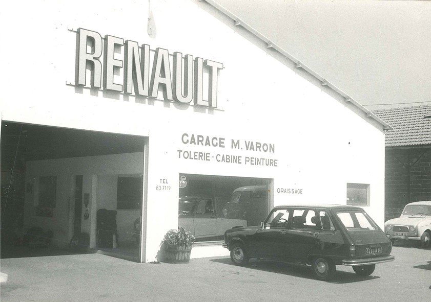 Photo garage Renault en 1972